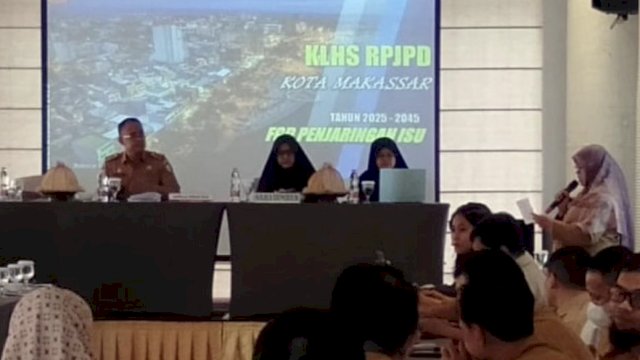 DLH Makassar Gelar FGD Penjaringan Isu KLHS RPJPD 2025-2045
