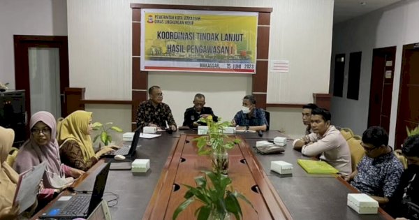 DLH Makassar Gelar Rapat Tindak Lanjut Hasil Pengawasan Terhadap Usaha Periode I
