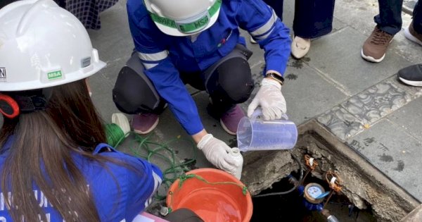 DLH Makassar Ambil Sampel Limbah Padat Cair di Hotel Amaris dan Klinik Pramita