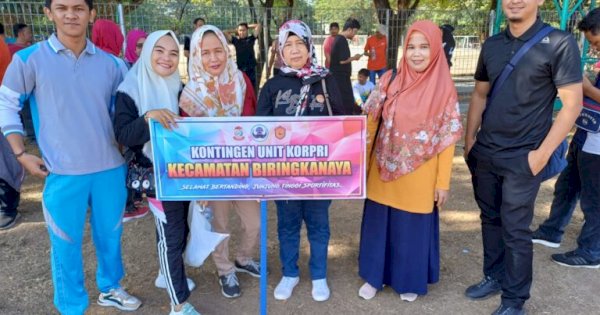 Kontingen Korpri Pemerintah Biringkanaya Ikuti Porseni di Lapangan Karebosi Makassar