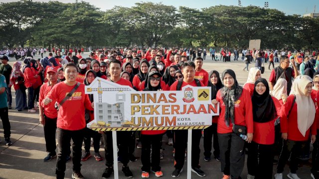 Kadis Zuhaelsi Zubir Pimpin Kontingen Dinas PU di Porseni Korpri Makassar