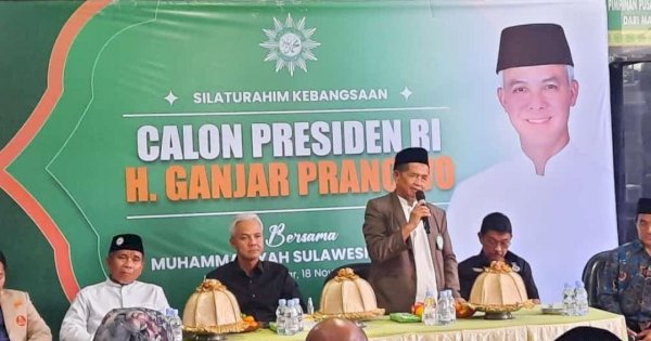 Berkunjung ke Makassar, Ganjar Ditantang Angkat Menteri Agama dari Kalangan Muhammadiyah