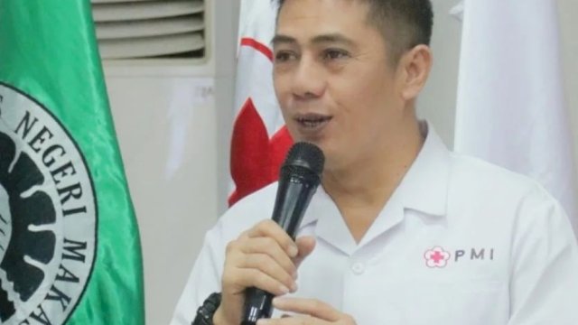 Ketua PMI Makassar, Dr Syamsu Rizal atau Deng Ical. Dok