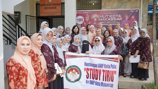 Kunjungan DWP Kota Palu ke DWP Kota Makassar. Foto: dok