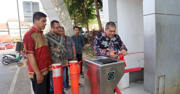 Minimalisir Pungli, Pelindo Regional 4 Makassar Pasang Turnstile bagi Pejalan Kaki