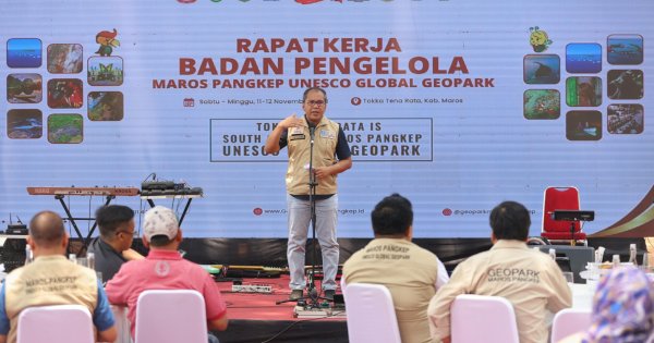Danny Pomanto Buka Rapat Kerja Badan Pengelola Geopark Maros-Pangkep di Tokka Tena Rata