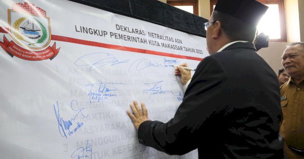 Pemkot Makassar Deklarasi Netralitas ASN, Danny Ingatkan tentang Konflik Kepentingan