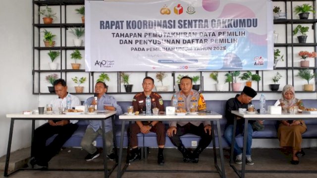 Pertemuan rapat Polres Luwu Utara jelang Pemilu 2024. Foto: harian.news/Hamsul