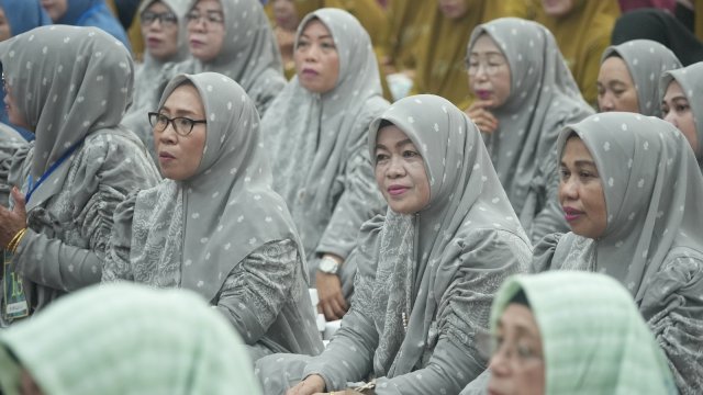 Lomba Asmaul Husna dan Lomba menghafal Alquran Juz 30 yang digelar oleh Pemerintah Kota Makassar di Baruga Anging Mammiri, Rabu (22/11/2023). Foto: dok
