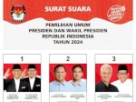 Final, Desain Resmi Surat Suara Pilpres 2024 Segera Naik Cetak