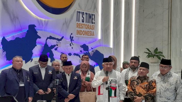 Din Syamsuddin menyatakan dukungannya pada bacapres AMIN. Foto: ist