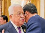 Momen Jokowi Merangkul Mahmoud Abbas, Sampaikan Duka Mendalam untuk Palestina