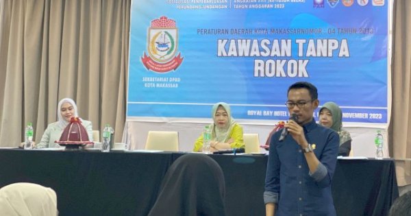 Legislator DPRD Makassar Sahruddin Said: Perda Kawasan Tanpa Rokok Akan Berjalan Efektif Bila Ada Kesadaran Diri