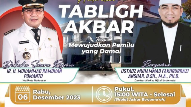 Camat Benyamin B Turupadang Hadiri Tabligh Akbar di Telkomas