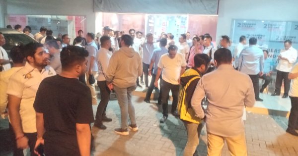 Suasana Meriah di Posko TKD Prabowo-Gibran Sumut saat Nobar Debat Capres-Cawapres