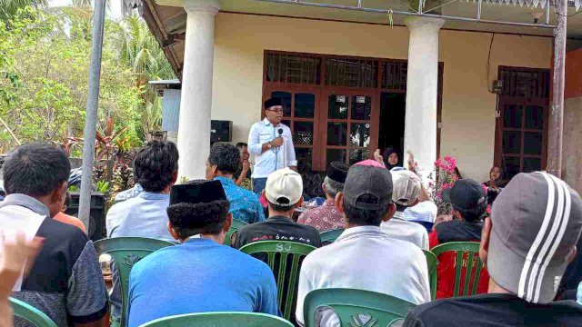 Legislator PKB DPRD Jeneponto, Kaharuddin gelar reses di Desa Arungkeke Pallantikang ||Foto :aswin_hn