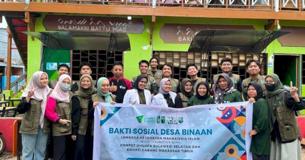 Kolaborasi LKMI, KOHATI HMI Maktim dan Dompet Dhuafa Sulsel Bakti Sosial di Desa Binaan
