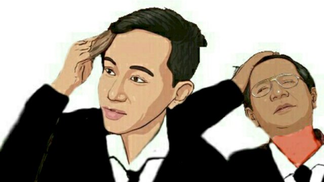 Karikatur Cawapres Mahfud MD dan Gibran Rakabuming (Dodi/harian.news)