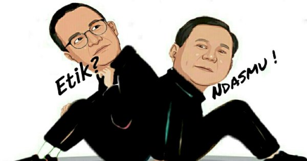 Panas! Sentil Anies, Prabowo: Ndasmu Etik