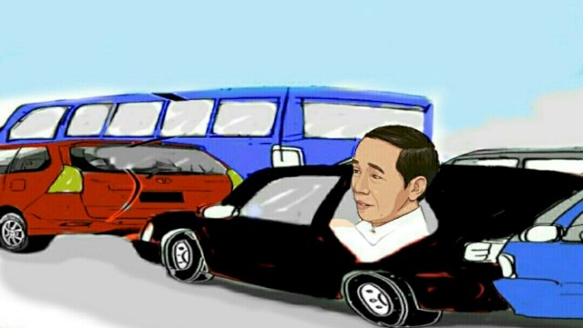 Karikatur macet libur Natal dan Tahun Baru (Dodi/harian.news)