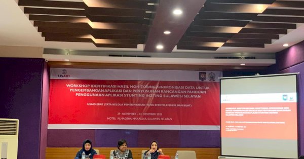 Langkah Turunkan Stunting, Pemprov Sulsel – USAID ERAT Bahas Penggunaan Aplikasi Inzting