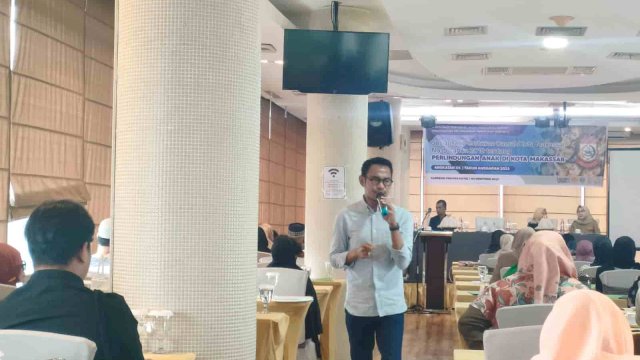 Legislator PAN, Sudirman Said dalam acara sosialisasi Perda Perlindungan Anak. Foto: dok