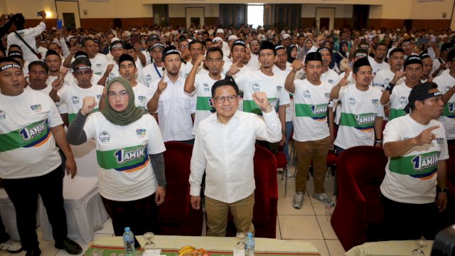 Cak Imin menghadiri Launching 1 Juta Jubir Desa AMIN. Foto: dok