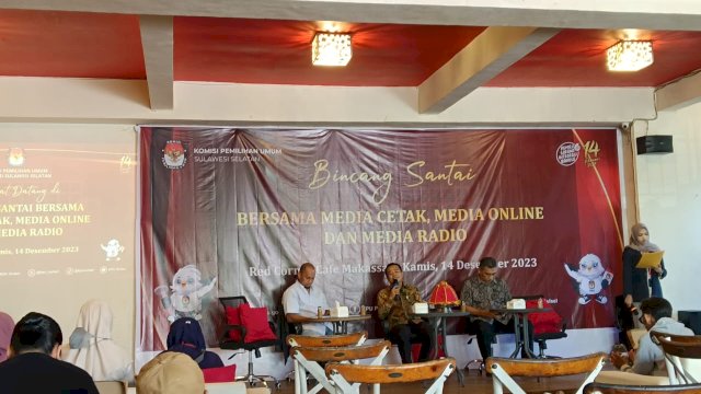 Bincang santai KPU bersama media. Foto: harian.news/sinta