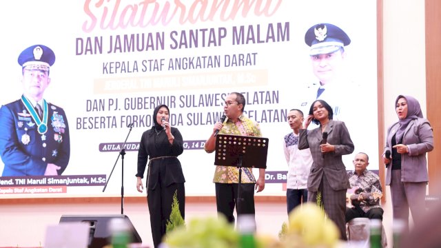 Silaturahmi dan jamuan santap malam menyambut KSAD TNI Maruli Simanjuntak. Foto: dok