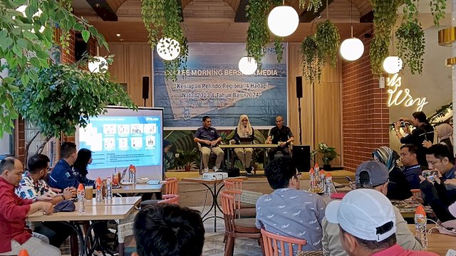 Coffee morning Pelindo Regional 4 Hadapi Natal 2023 dan Tahun Baru 2024. Foto: harian.news/sinta