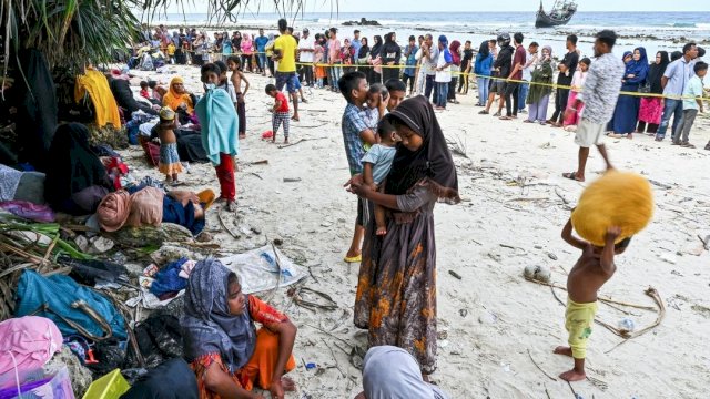Ratusan etnis Rohingya yang tiba di Indonesia khususnya di Provinsi Aceh bagian pesisir. ||Foto:instagram@aljazeeraenglish