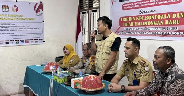 Sekcam Bontoala Hadiri Silaturahmi Kamtibmas dan Deklarasi Pemilu Damai di Malimongan Baru
