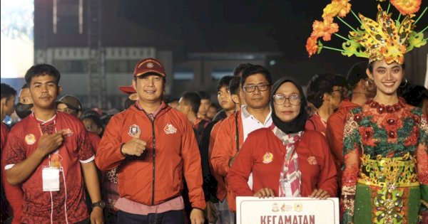 Camat Bontoala, Sekcam, dan Jajaran Lurah Ikuti Pembukaan Porkot VIII Kota Makassar