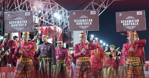 HUT Kota Makassar Ke-416, Kecamatan Bontoala Ikut Meriahkan Karnaval Budaya di CPI