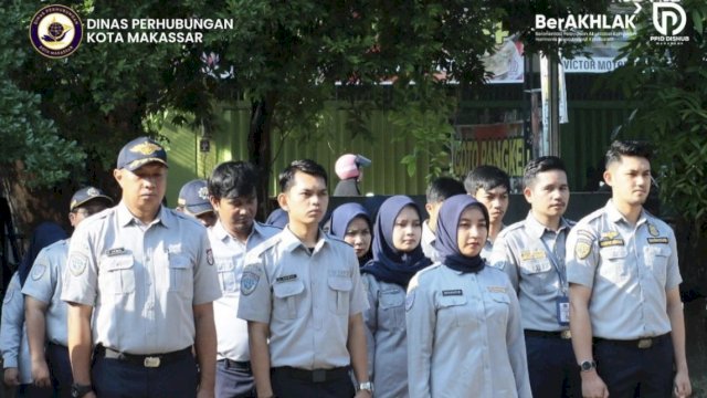 Apel Pagi Dishub Makassar, ASN dan Laskar Pelangi Kembali Diingatkan untuk Meningkatkan Kinerja dan Kedisiplinan