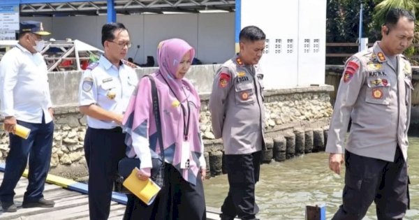 Dishub Makassar Rakor dan Tinjau Proyek Hibah Pembangunan Dermaga Polairud Polda Sulsel