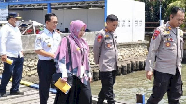Dishub Makassar Rakor dan Tinjau Proyek Hibah Pembangunan Dermaga Polairud Polda Sulsel