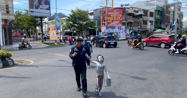 Operasi TRC Dinsos Makassar, Jaring 2 Manusia Silver di Bawah Umur