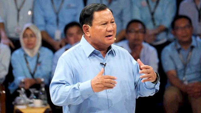 Menhan Prabowo Subianto, yang juga Capres nomor urut 02. Foto: ist