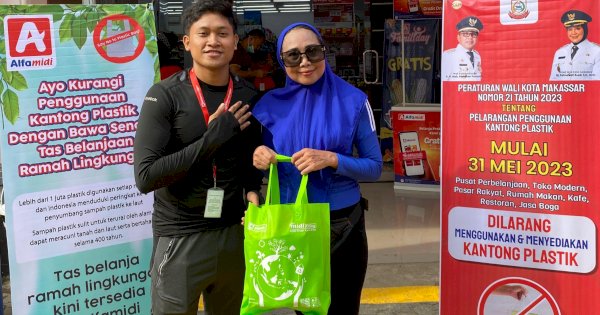 Larangan Pakai Kantong Plastik dari Pemkot Makassar Direspons Positif oleh Brand Minimarket