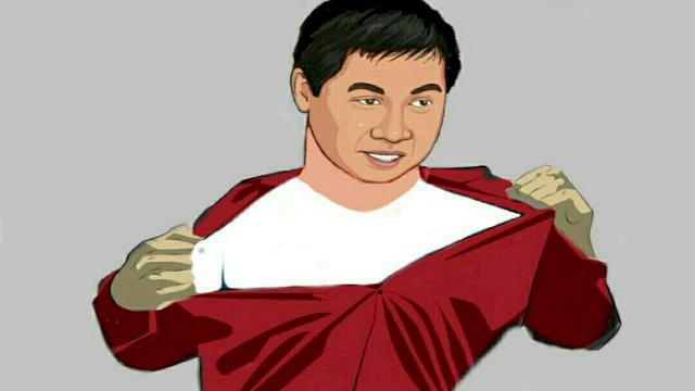 Karikatur mantan politikus PDIP Maruar Sirait (Dodi/harian.news)