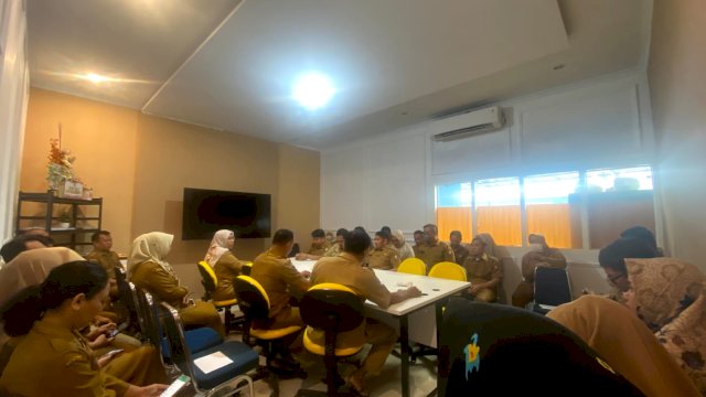 Rakor awal tahun Dinas Kominfo Makassar. Foto: dok