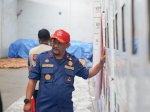 Wujudkan Pemilu Damai, Kadis Damkar Makassar Tinjau Sistem Proteksi Kebakaran Gudang Logistik