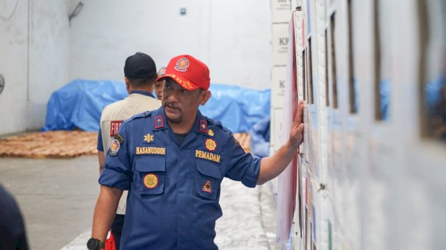 Kadis Damkar Makassar, Hasanuddin. Foto: dok