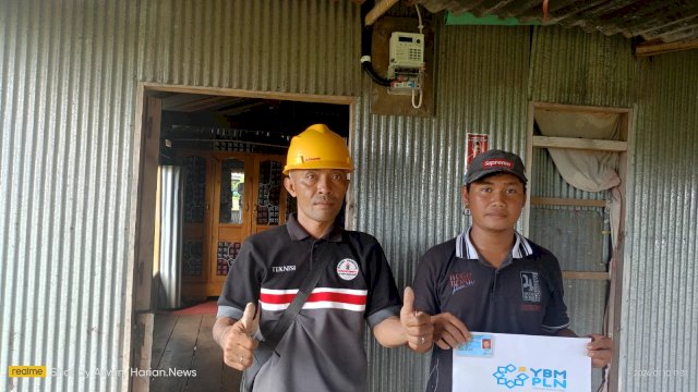 YBM PLN Jeneponto salurkan bantuan KWH listrik gratis. Foto: harian.news/aswin