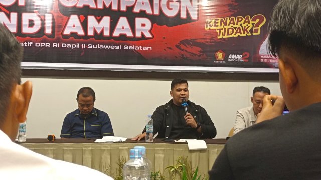 Calon Legislator (Caleg) Partai Gerindra Andi Amar Ma'ruf Sulaiman. Foto: harian.news/sinta