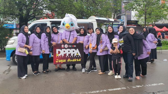 KPU dan DPPPA Makassar sosialisasi tidak golput. Foto: harian.news/sinta