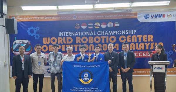 Ikuti Kompetisi World Robotic, Tim Robot Politeknik ATI Makassar Berhasil Raih Juara di Malaysia