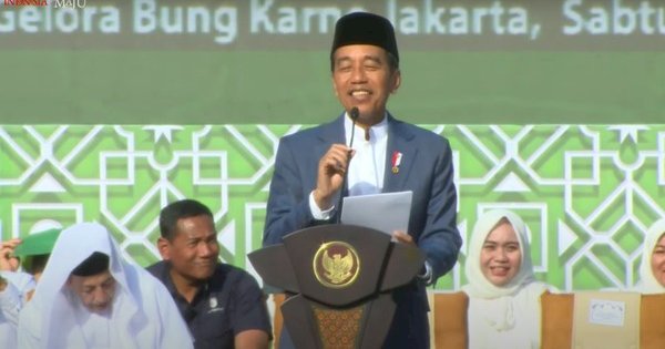 Di Harlah Muslimat NU, Jokowi Jawab Isu 15 Menteri Mundur dari KIM