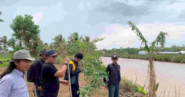 Tim BBWSPJ Sulsel Survey Lokasi Tanggul Air Asin di DAS Tamanroya